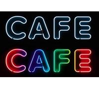 Scenolia Tableau Plexi déco & Design Cafe Neon 70 x 50 cm | Déco Murale Qualité HD