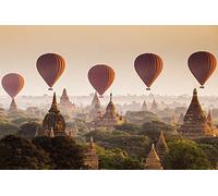 Scenolia Tableau Plexi déco & Design Les Temples DE Bagan 70 x 50 cm | Déco Murale Qualité HD