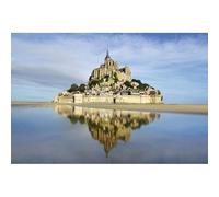 Scenolia Tableau sur Toile Baie du Mont Saint Michel 60 x 40 cm | déco Murale 100% Fabrication française