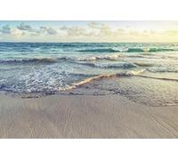 Scenolia Tableau Toile La Plage 60 x 40 cm - Déco Impression sur Toile Textile Haute qualité