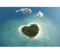 Scenolia Tableau sur Toile Love Island 60 x 40 cm | déco Murale 100% Fabrication française