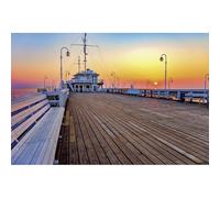 Scenolia Tableau sur Toile SOPOT Poland 60 x 40 cm | déco Murale 100% Fabrication française