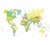 Scenolia Tableau Verre Acrylique Green World 90 x 60 cm | Décoration Murale XL Fait en France