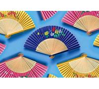 Scenolia Tapisserie déco poster EVENTAILS GEANTS 3 x 2,70 m | Déco et photo murale XXL Qualité HD