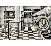 Scenolia Tapisserie déco poster LAVOMATIC 3 x 2,70 m | Déco et photo murale XXL Qualité HD
