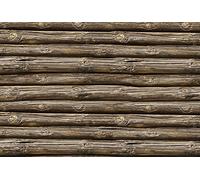 Tapisserie déco poster RONDIN DE BOIS 3 x 2,70 m | Déco et photo murale XXL Qualité HD Scenolia