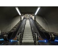 Scenolia Tapisserie poster panoramique ESCALATOR 4 x 2,70 m | Déco et photo murale XXL Qualité HD