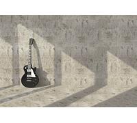 Scenolia Tapisserie poster panoramique GUITAR ON THE WALL 4 x 2,70 m | Déco et photo murale XXL Qualité HD
