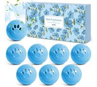 Scent-Hi Balles Désodorisantes Lin, Deodorant Chaussures Anti, 8 Boules | pour des Chaussures, des Casiers, des Sacs de Sport, Verrouillage/Ouverture par Torsion