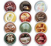 Scent-Hi Bougie Parfumées, 12 Pièces Bougie Noel, Cire De Soja Naturelle, Bougie Parfumées Ensemble Cadeau pour Maman Grand-Mère Epouse Tatie Nièce Sœur