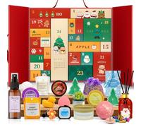Scent-Hi Calendrier de l'Avent 24 Jours, Produits Parfumés, Coffret Cadeau de Fêtes, Calendriers de Noël, Bougies de Noël, Diffuseur de Parfum, Sachet...(24 Produits)
