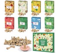 Scent-Hi Cônes d'Encens, 8 Parfums, 120pcs, Encens Naturels