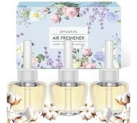 Scent-Hi Diffuseur Électrique de Parfum Recharges Convient pour Air Wick/Glade - Coton Diffuseur Electrique, Chambre à Coucher, Salle de séjour, Salle de Bain