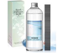 Scent-Hi Recharge pour diffuseur, Océan, 500 ML, 6 bâtonnets | Senteur Océan fraîche et aérienne, idéale pour parfumer le salon, la salle de bain, l’entrée ou le bureau