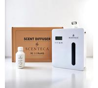SCENTECA Diffuseur électrique d’huiles essentielles Mod. AD-P5, avec fragrance Thé Blanc & Fleurs de Printemps incluse, nébulisation sans eau, couverture jusqu’à 150 m², pour maison et bureau (100 ml)
