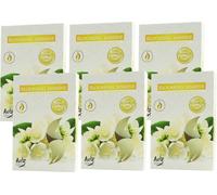 Scented Candle 6 x 6 bougies à réchaud Bougies parfumées Blooming Jasmine - Set Jasmin en fleurs