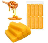 Scentoria Lot de 8 chiffons en cire d'abeille, cire d'abeille, cire d'abeille, bougies en cire d'abeille, cire d'abeille pour bougies, cire pour bougies 200 g pour fabriquer soi-même des bougies