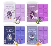 SCENTORINI Cubes de Cire Parfumée, Fondants Parfumées Arôme Série Lavande, Parfums d'Ambiance, Cire de Soja avec Huile Essentielle Parfum Maison, Cubes de Cire Longue Durée pour Maison