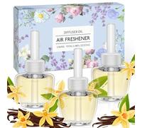 SCENTORINI Desodorisant Maison Recharge pour Diffuseurs d'Ambiance Parfum de Maison, 19MLx3 Recharges Parfum Vanille, Convient pour Air Wick et pour Glade Desodorisant Maison Diffuseur Electrique