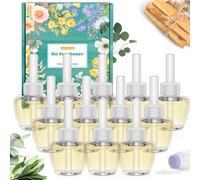 SCENTORINI Recharge pour Diffuseur, 19MLx12 Recharges Parfum | Parfum Palo Sant, Eucalyptus Sauge,Poudre de Talc Convient pour Air Wick et pour Glade Desodorisant Maison Electrique