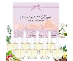 SCENTORINI Recharge pour Diffuseurs d'Ambiance Electrique, 19MLx8 Parfum de Floraux et Boisés, Convient pour Air Wick et pour Glade Recharge Desodorisant Maisons Diffuseur Electrique