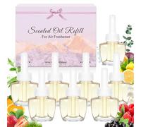 SCENTORINI Recharge pour Diffuseurs d'Ambiance Electrique, 19MLx8 Parfum de Framboise, Muguet, Citron Convient pour Air Wick et pour Glade Recharge Desodorisant Maisons Diffuseur Electrique