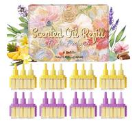 SCENTORINI Recharges pour Diffuseur Électrique Parfums Floraux, 8 Recharges de Désodorisant 20ml, 3 Parfums en Alternance, Combat les Odeurs en Continu, Compatibles Avec 3Volution