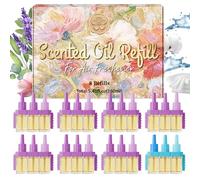 SCENTORINI Recharges pour Diffuseur Électrique Parfums Lavande, Eucalyptus et Sauge, 8 Recharges de Désodorisant 20ml, 3 Parfums en Alternance, Combat les Odeurs en Continu, Compatibles Avec 3Volution
