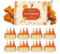 SCENTORINI Recharges pour Diffuseur Électrique, Recharges de Désodorisant | 8x20ml Compatible avec Febreze 3Volution Recharges Parfum série dessert citrouille et citrouille, 3 Parfums en Alternance