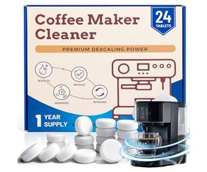 SCENTORINI Tablettes Détartrantes pour Machines à Café Pack de 24 | Coffeeano Détartrantes Compatible avec Jura, Siemens EQ-Series, Bosch, Miele, Melitta, Krups, etc