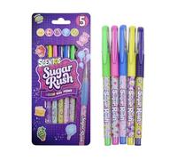 Scentos Fratelli - Lot de 5 stylos à encre gel fluo parfumés Sugar Rush | Parfaits pour le dessin, le coloriage, l'écriture et les cadeaux de retour, conçus aux États-Unis