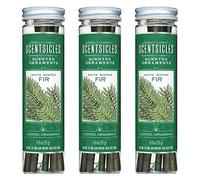 Scentsicles Parfumé Ornements Pendant Décorations Arbre de Noël Fête de Noël Parfum Bâtonnets (3 Tubes) - Blanc Hiver Sapin