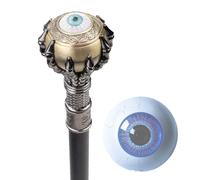 Sceptre en Métal Punk Gothique Avec Yeux Injectés de Sang, Une Déclaration de Rébellion. Le Détail Complexe Des Yeux Injectés de Sang Sur ce Sceptre en Métal Crie L'attitude Punk.