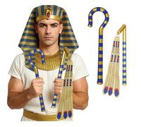 SCEPTRE PHARAON PVC ÉGYPTE ANTIQUE 35CM OR