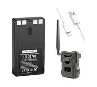 SCESMIA Batterie au lithium rechargeable LIT-22-PRO, compatible avec les caméras de trail cellulaires Flex-M, Flex G-36, Flex-Plus, Flex-S (câble de type C inclus)