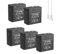SCESMIA LIT-10 Lot de 5 batteries de chargement avec port de type C intégré pour caméras Spypoint Cellular Trail Link-Micro-LTE, Cell-Link, LM2, Link-Micro-S-LTE