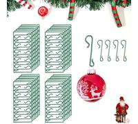 Scetar 280 Pièces Crochets en Noël, Crochets en Noël forme S, Crochets en Noël adaptés pour suspendre des décorations d'arbre de Noël, des décorations de fête d'anniversaire à la maison vert mots-clés