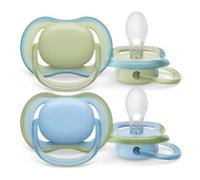 Philips Avent Sucette +0 Mois Ultra Air Pistache Bleu 2 Pièces