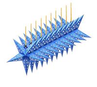 SCF2017 Lot de 10 lanternes en papier à suspendre - 30 cm - Pour décoration de maison, de mariage, de sapin de Noël - Bleu