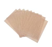 SCF2017 Lot de 10 sets de table en toile de jute pour fête de mariage, décoration de table de salle à manger 21 x 29 cm