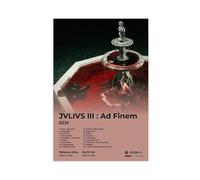 SCH Art Poster de l'album de musique Hip Hop JVLIVS III Ad Finem Cover Tracklist Élégant rappeur chanteur Cadeau Décoration de salle de rap Poster sur toile Décoration murale pour salon, chambre à