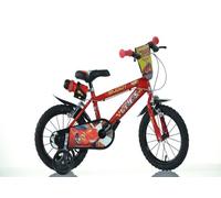 SCH CARS 14"", vélo pour enfants, adapté aux enfants de 4 à 6 ans, pour une taille de 100 à 120 cm, sonnette et bidon, rouge