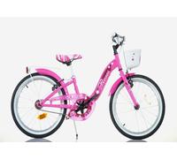 SCH ROSES 20'', vélo pour enfant, convient aux enfants entre 6 et 10 ans, de 120 à 155 cm, avec accessoires, rose