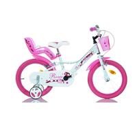 SCH Roses Blanc-5-7 Ans vélo Enfant Bébé - Fille, Blanc, 16