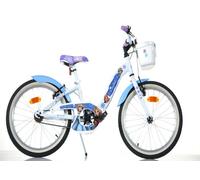 SCH SNOW QUEEN 20"", vélo pour enfants, de 6 à 10 ans, de 120 à 155 cm, avec panier, sonnette et porte-bagages, blanc