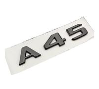 SCHAAN Noir ABS A45 Emblème Logo 3D Chrome Lettres for Voiture Arrière Tronc Badge Stickers Autocollant Fit for Mercedes A45 AMG W176 W177 Accessoires Autocollants de Voiture (Color : Glossy Black)