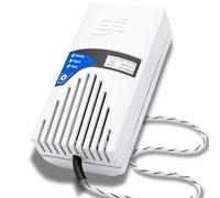 Schabus WWD 450 Détecteur d'eau Intelligent avec câble capteur (230 V, Schuko) Message Push Via l'application Smart Life Protection Contre Les fuites et l'eau pour Cave, Salle de Bain, Cuisine