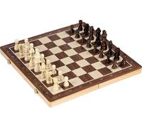 Goki Jeu de société Jeu de dames et échecs magnétique Coffret en bois Marron 2 joueurs ou plus