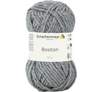 Schachenmayr Boston, 50G Mittelgrau Meliert Fils À Tricoter