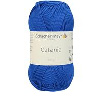 Schachenmayr Catania, 9801210-00201, Couleur: Royal, Fils à Tricoter 11,5 x 5,2 x 6 cm